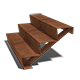 Corten acél lépcsők