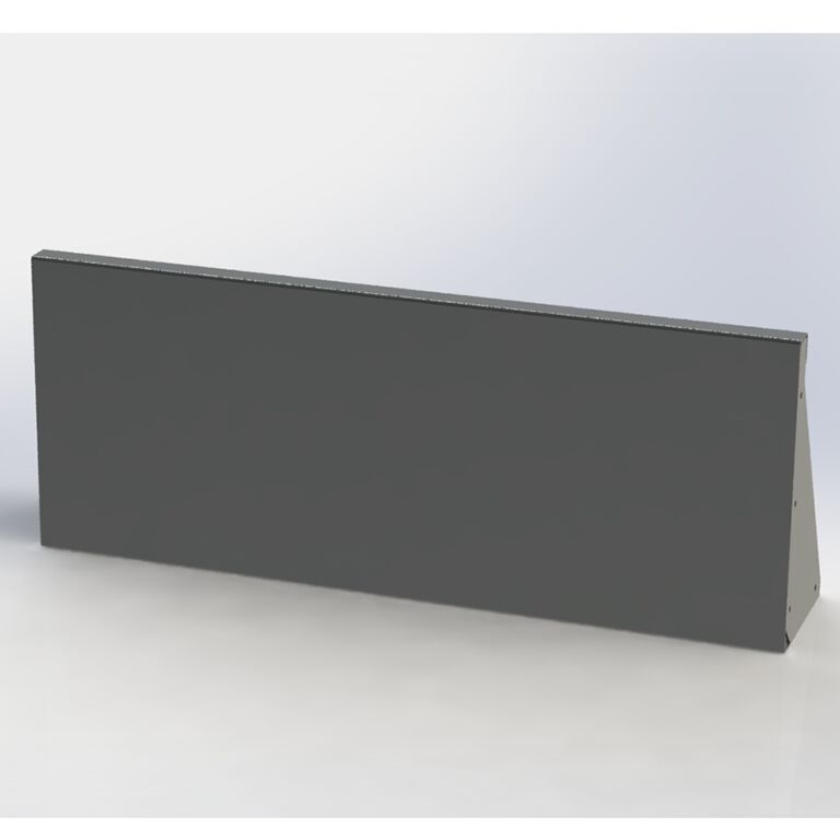 Porszórt acél támfal egyenes 100 cm (magasság 60 cm)