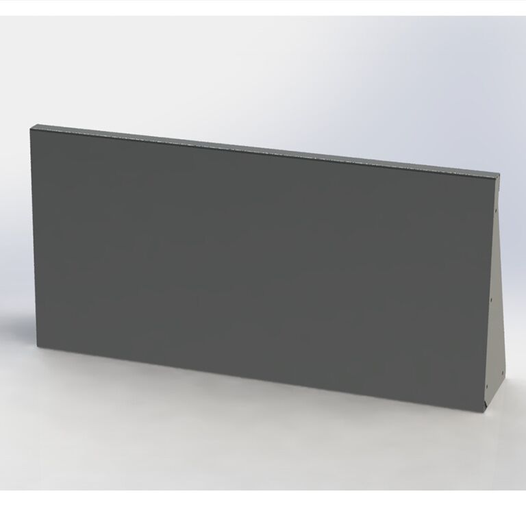 Porszórt acél támfal egyenes 100 cm (magasság 50 cm)