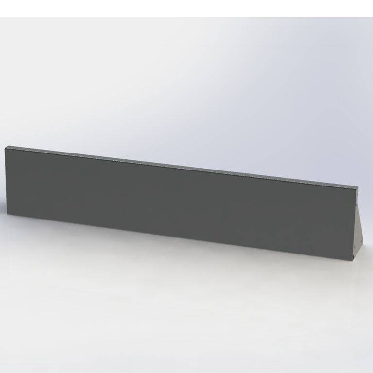 Porszórt acél támfal egyenes 150 cm (magasság 30 cm)
