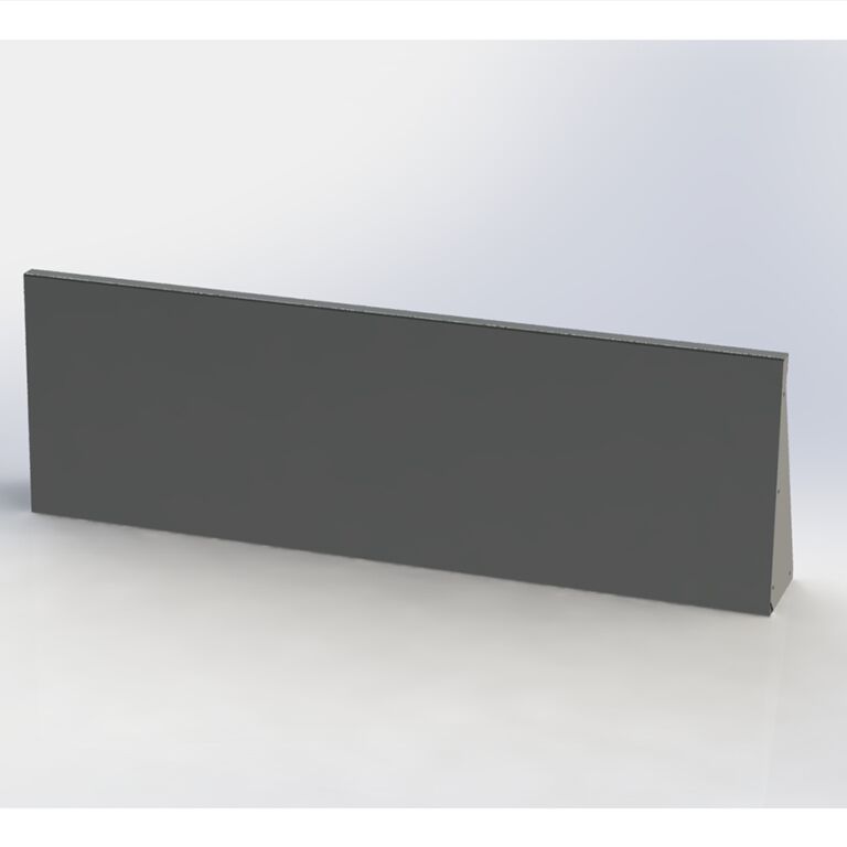 Porszórt acél támfal egyenes 150 cm (magasság 50 cm)