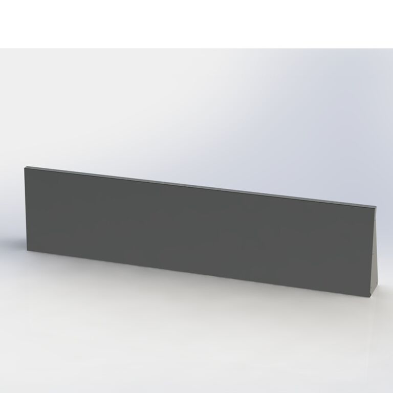 Porszórt acél támfal egyenes 200 cm (magasság 40 cm)