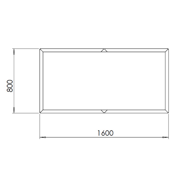 Corten acél virágláda Texas xxl 160 x 80 cm