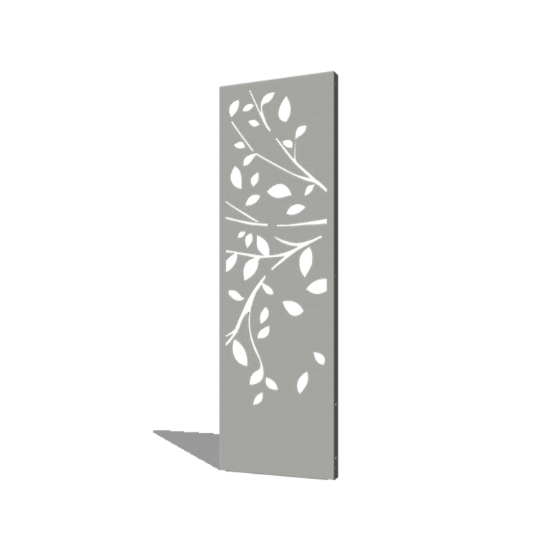 Porszórt acél panel fa 2. rész 60 x 6 x 190 cm