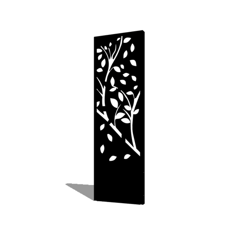 Porszórt acél panel fa 4. rész 60 x 6 x 190 cm