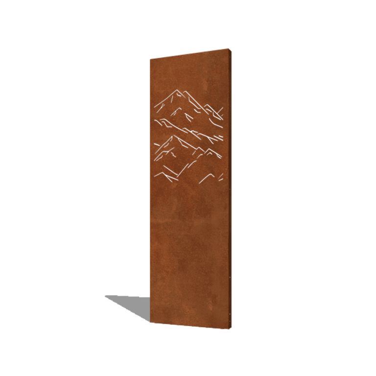 Corten acél panel hegyek összetétel 3 60 x 6 x 190 cm