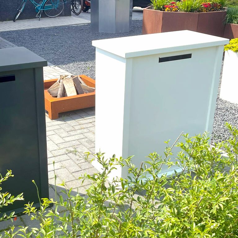 Porszórt acél postaláda Arizona L típus