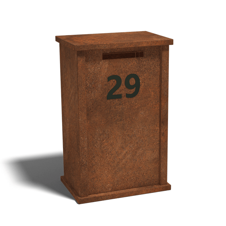 Corten acél postaláda Arizona M típus