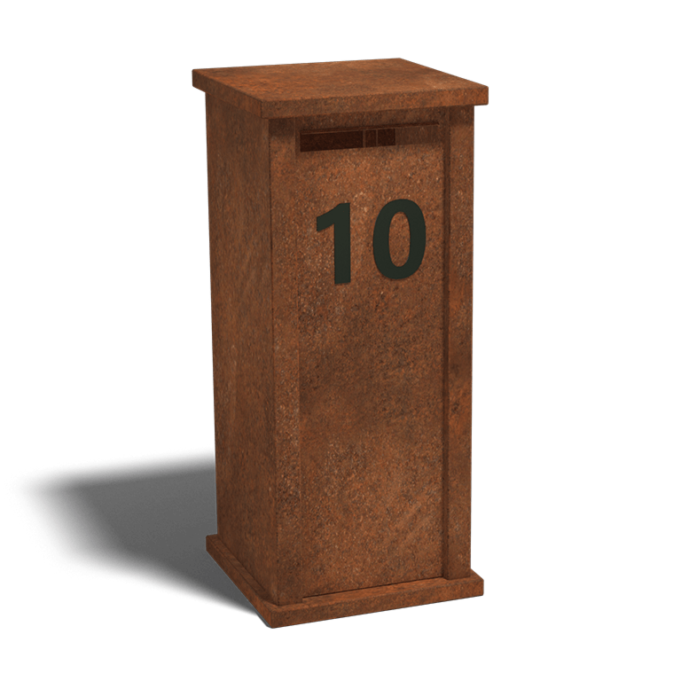 Corten acél postaláda Arizona S típus