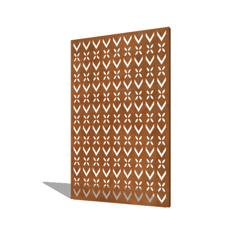 Corten acél panel tetőminta összetétel 1 120 x 6 x 190 cm