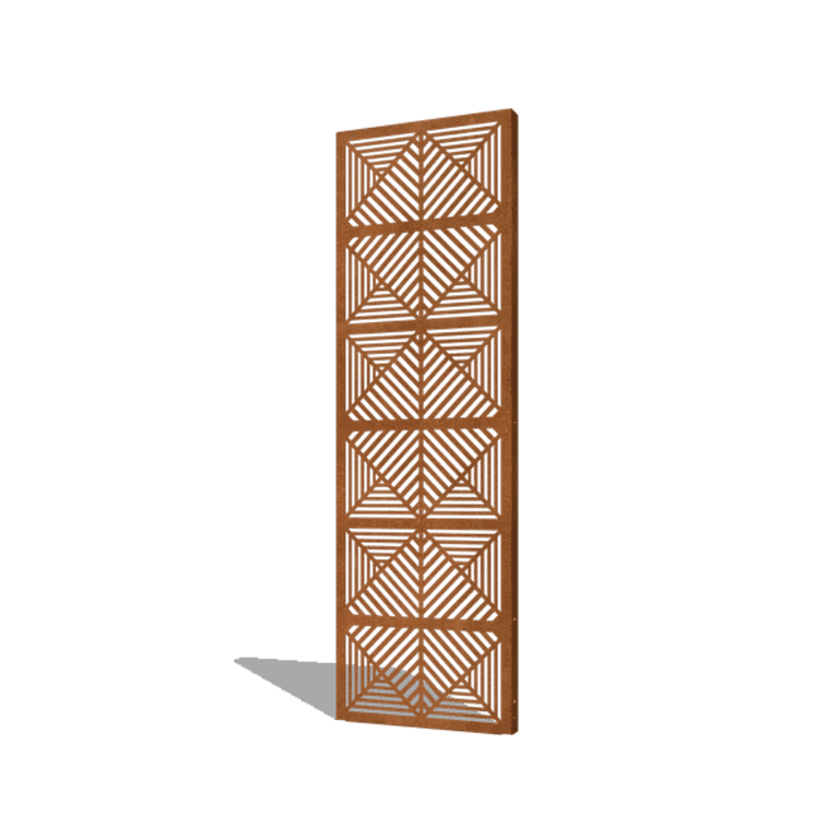 Corten acél panel vonalak összetétel 1 60 x 6 x 190 cm