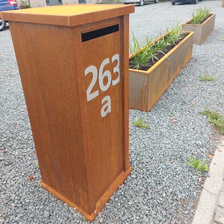 Corten acél postaláda Arizona S típus
