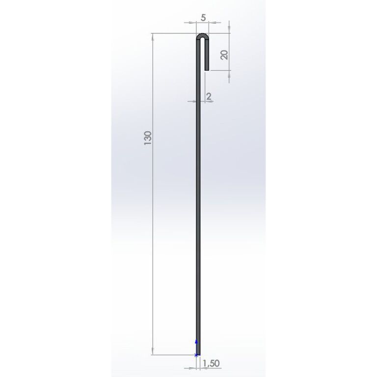 Corten acél szegély zúzott 13 cm (hossza 150 cm)