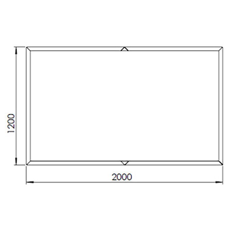 Corten acél virágláda Texas xxl 200 x 120 cm