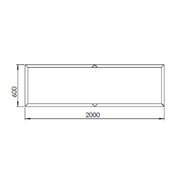 Porszórt acél virágláda Texas xxl 200 x 60 cm