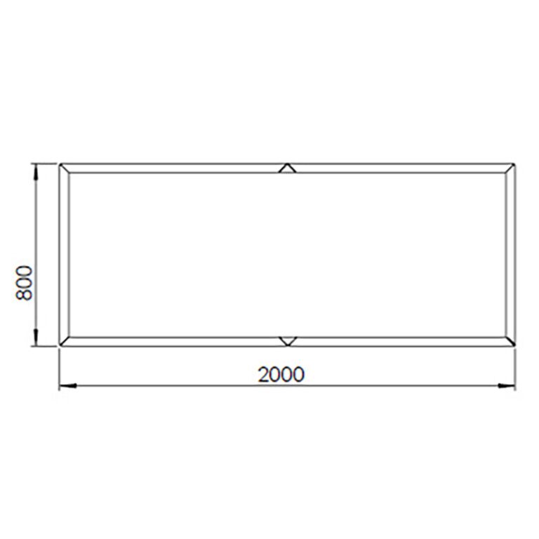 Corten acél virágláda Texas xxl 200 x 80 cm