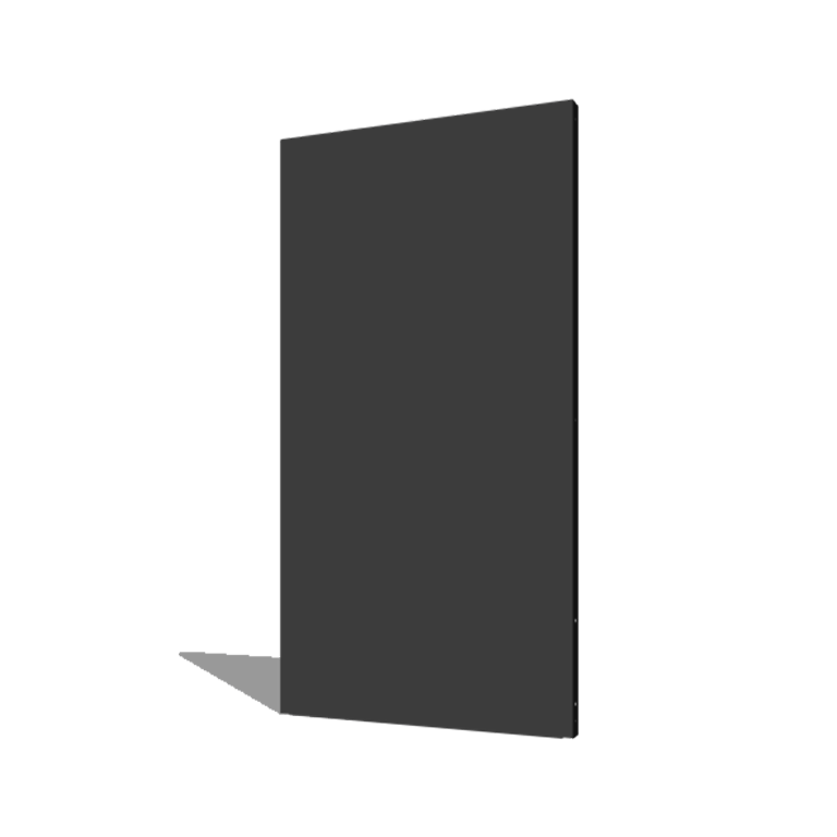 Porszórt acél panel alap 100 x 6 x 190 cm