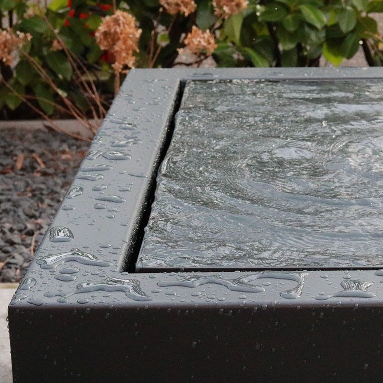 Alumínium szökőkút 100 x 100 x 40 cm