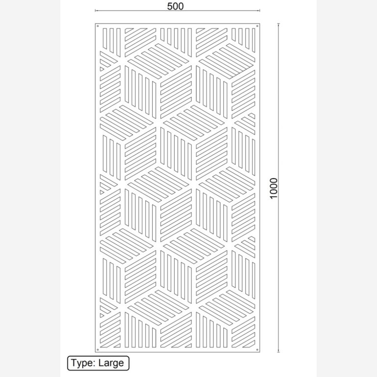 Fém fali dekoráció Geometriai formák 1.0 *OP=OP