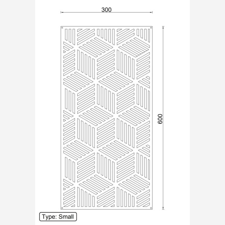 Fém fali dekoráció Geometriai formák 1.0 *OP=OP