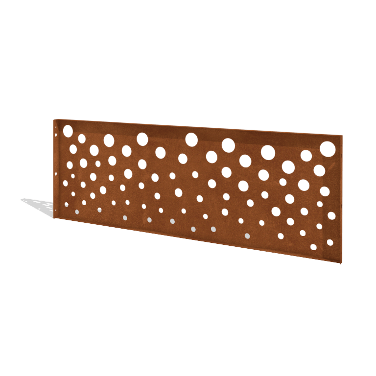Corten acél kerti kerítés H panelhez B 180 x 63,3 cm