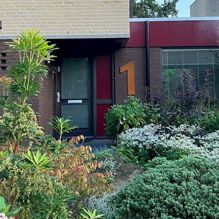 Corten acél házszám 1 - 80 cm
