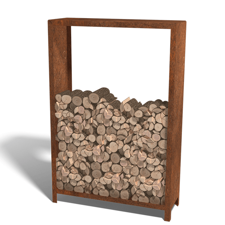 Corten acél fatároló Indiana 180 x 120 x 40 cm