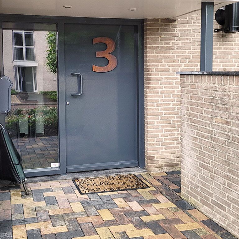 Corten acél házszám 3 - 30 cm