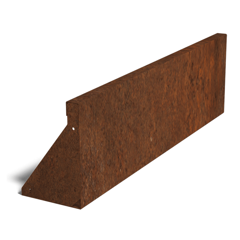 Corten acél támfal egyenes 100 cm (magasság 30 cm)