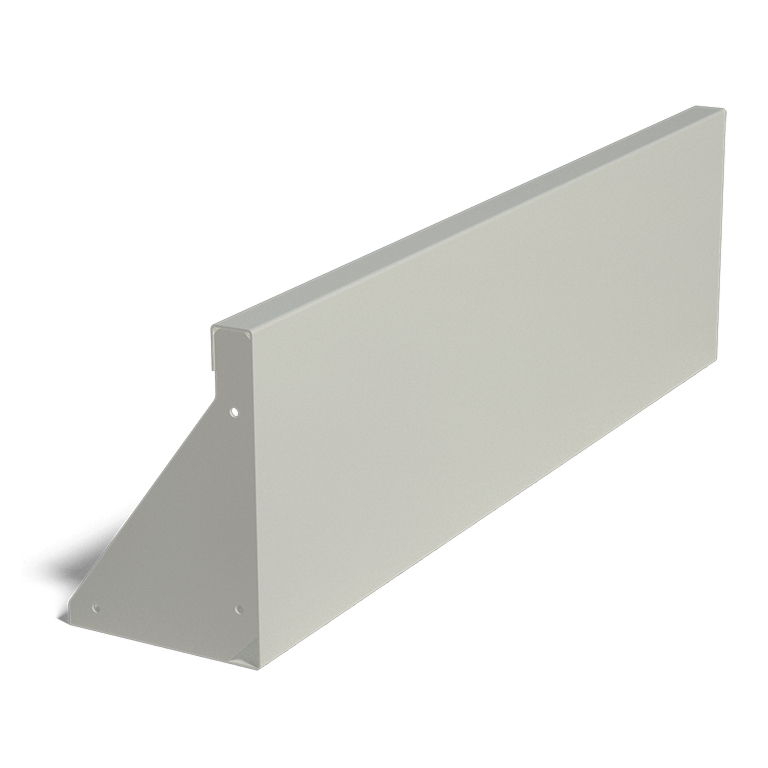 Porszórt acél támfal egyenes 100 cm (magasság 30 cm)