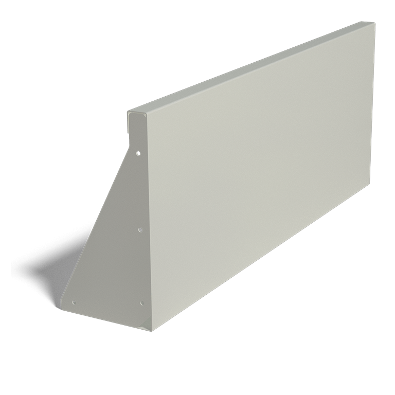 Porszórt acél támfal egyenes 100 cm (magasság 40 cm)