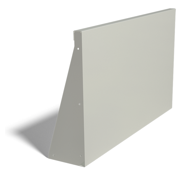 Porszórt acél támfal egyenes 100 cm (magasság 60 cm)