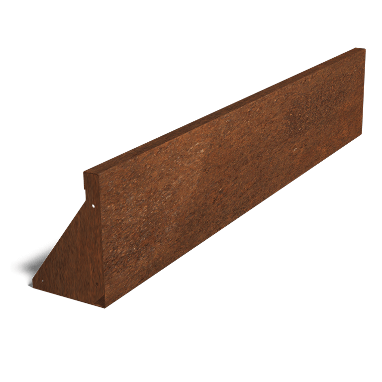 Corten acél támfal egyenes 150 cm (magasság 30 cm)
