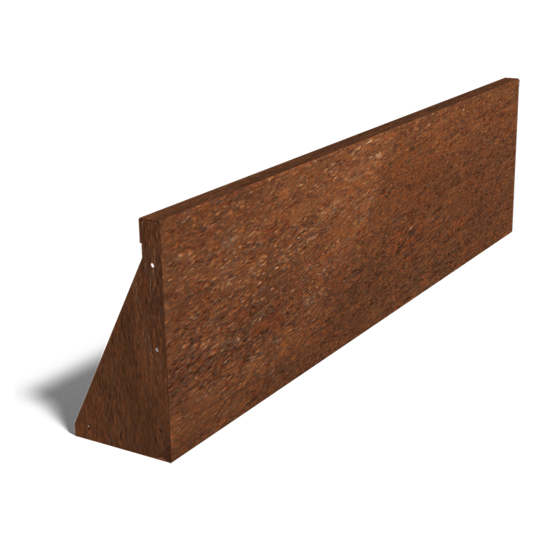Corten acél támfal egyenes 100 cm (magasság 40 cm)