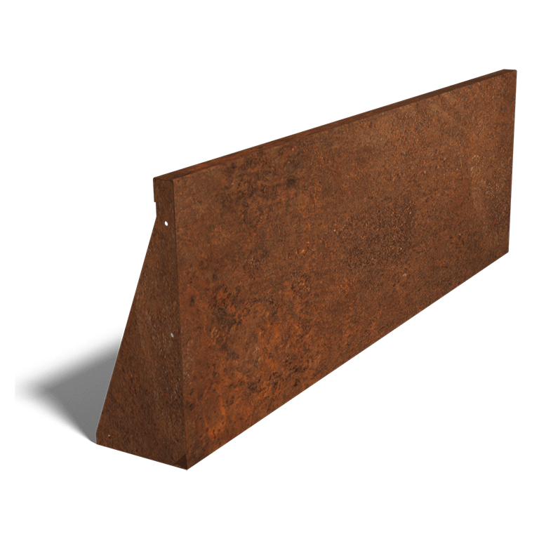 Corten acél támfal egyenes 150 cm (magasság 50 cm)