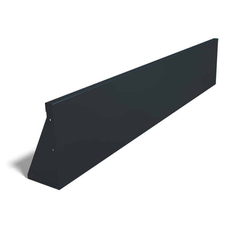 Porszórt acél támfal egyenes 200 cm (magasság 40 cm)