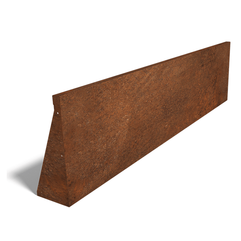 Corten acél támfal egyenes 200 cm (magasság 50 cm)