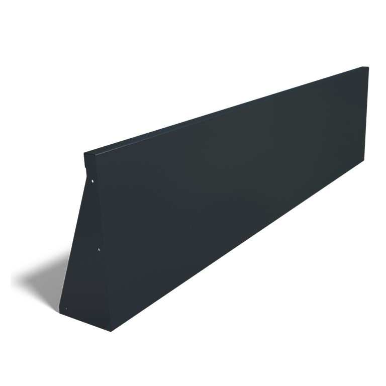 Porszórt acél támfal egyenes 200 cm (magasság 50 cm)