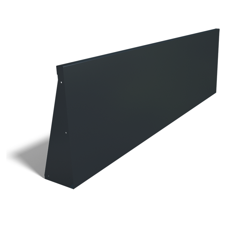 Porszórt acél támfal egyenes 200 cm (magasság 60 cm)