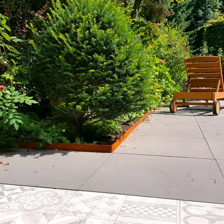 Corten acél szegély zúzott 13 cm teljes készlet 15 méterenként