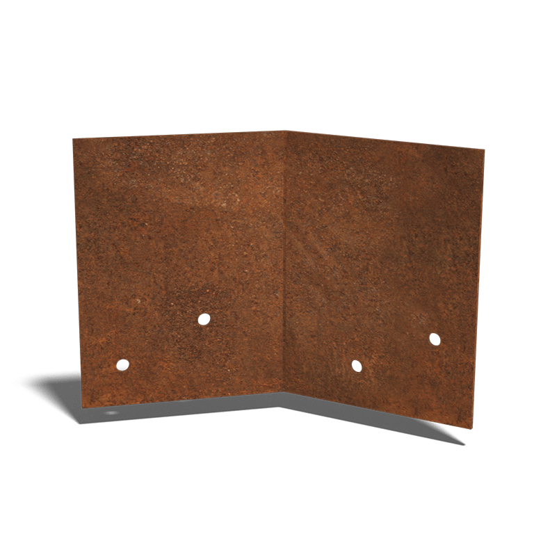 Csatlakozólemez corten acél 45º réteg 12 - 15 cm