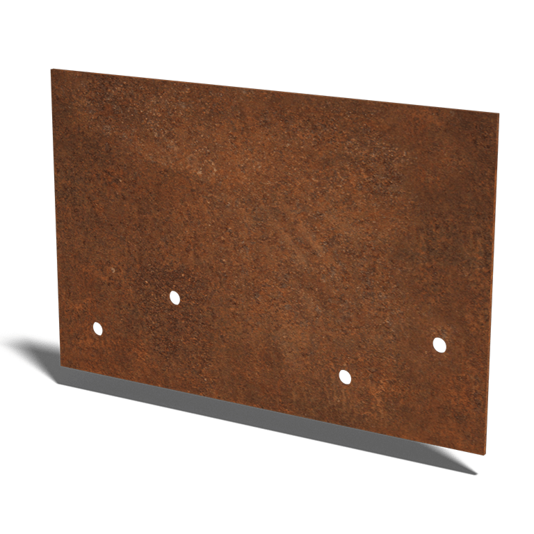 csatlakozólemez egyenes Corten acél közepes 22 - 25 cm