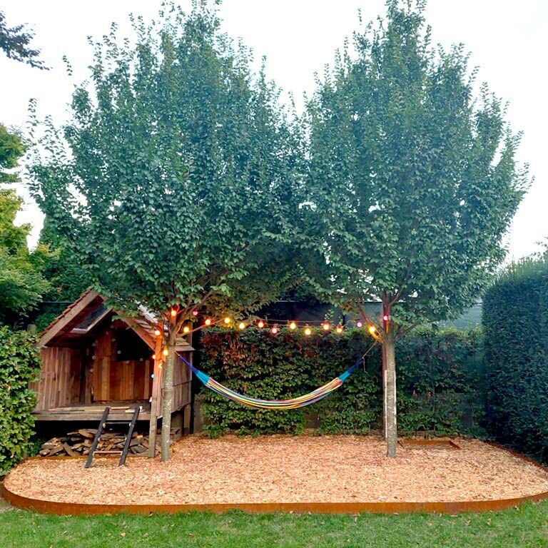 Corten acél szegély egyenes 25 cm (hossza 150 cm)