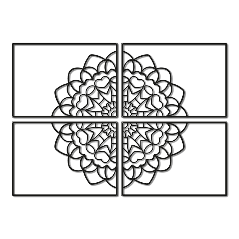 Fém fali dekoráció Mandala *OP=OP
