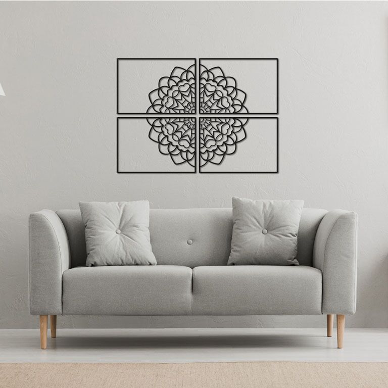 Fém fali dekoráció Mandala *OP=OP