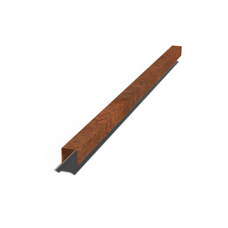 Corten acél fedőprofil 5 x 6 x 5 cm (hossza 150 cm)