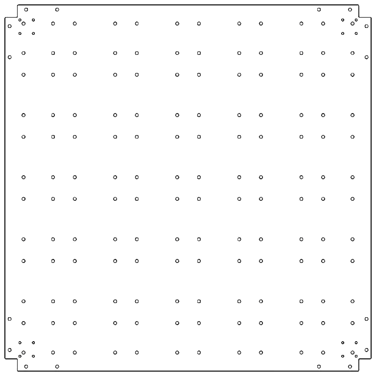 Alaplemez horganyzott acél 120 x 120 cm
