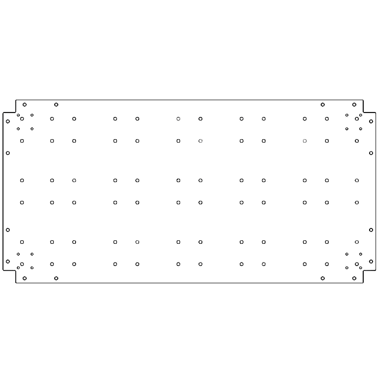 Alaplemez horganyzott acél 60 x 120 cm