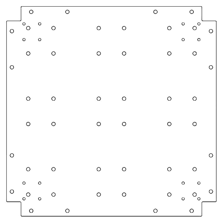 Alaplemez horganyzott acél 60 x 60 cm