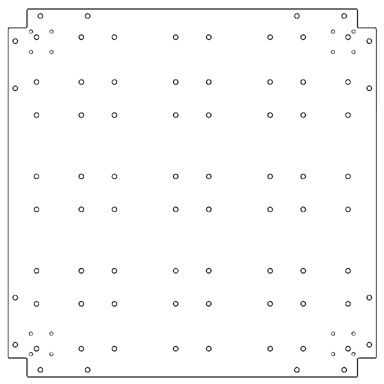 Alaplemez horganyzott acél 80 x 80 cm